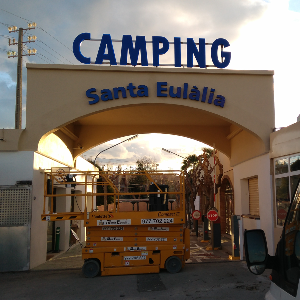 Rótulo Camping Santa Eulàlia - Rotular